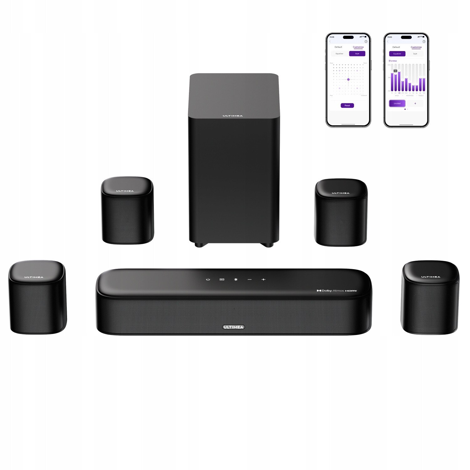 Soundbar Ultimea Aura A60 7.1 Dolby Atmos 350W eARC