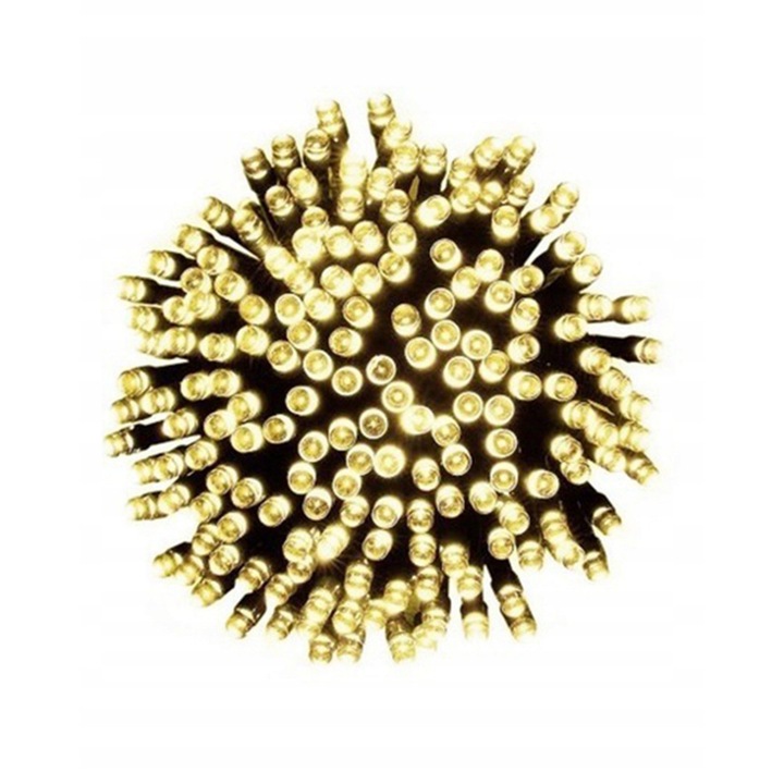 Lampi LED de Craciun, Okej Lux, 500 LED, 50m, timer, cablu negru