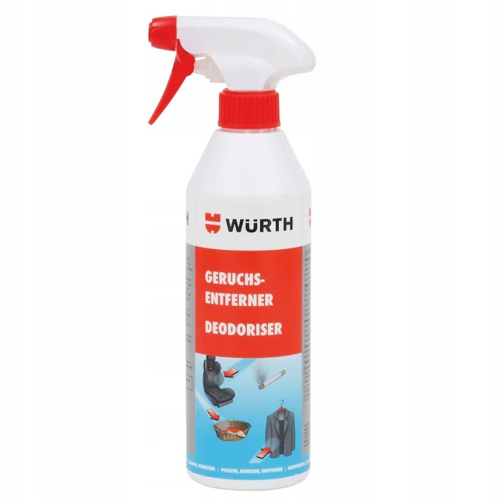 Dezodorant neutralizator mirosuri Wurth 500ml, aplicare universala, fara reziduuri, incolor