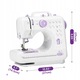 Masina de cusut mini pentru copii, 12 tipuri de cusaturi, prindere cu pedala, 27x14,5x25cm
