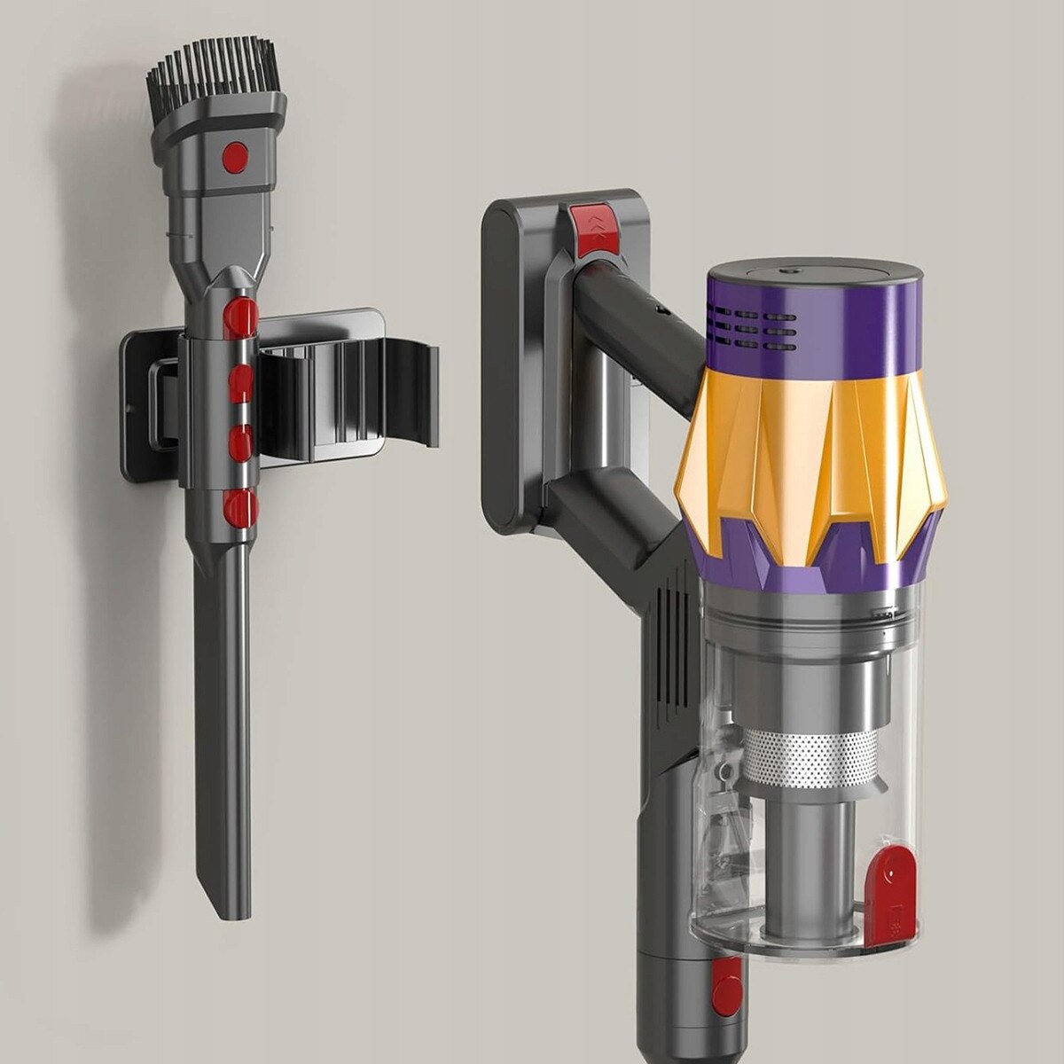 Aspirator vertical fara fir cu perie electrica LED, puternic