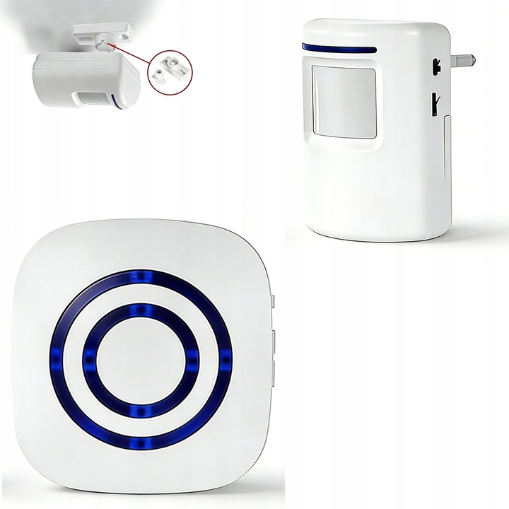 Безжична аларма със сензор за движение, аксесоар за магазин, на батерии