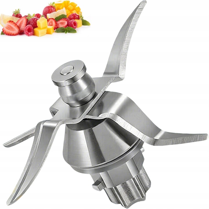 Lama de mixare pentru Vorwerk Thermomix TM31, 4 lame, inox, set cu perie de curatare