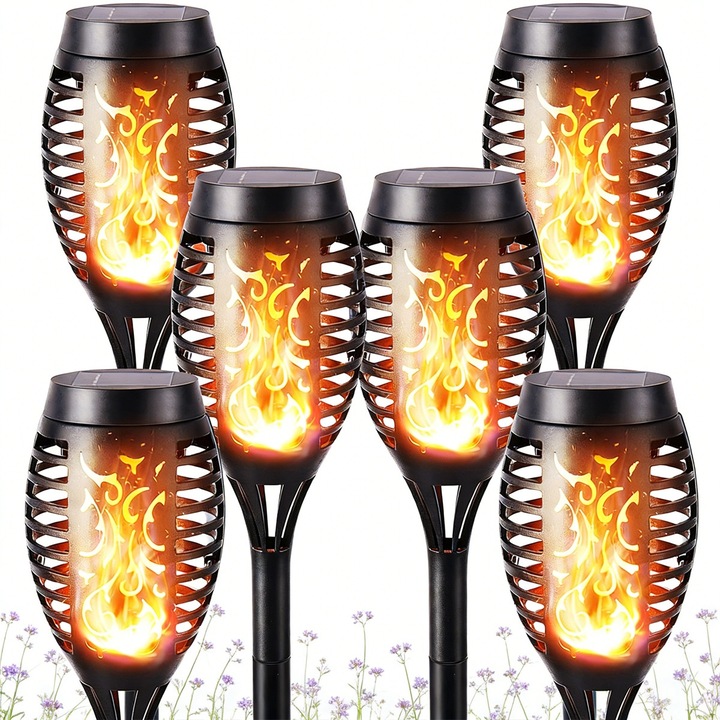 6 db Pochina LED napelemes lámpa szett kertbe