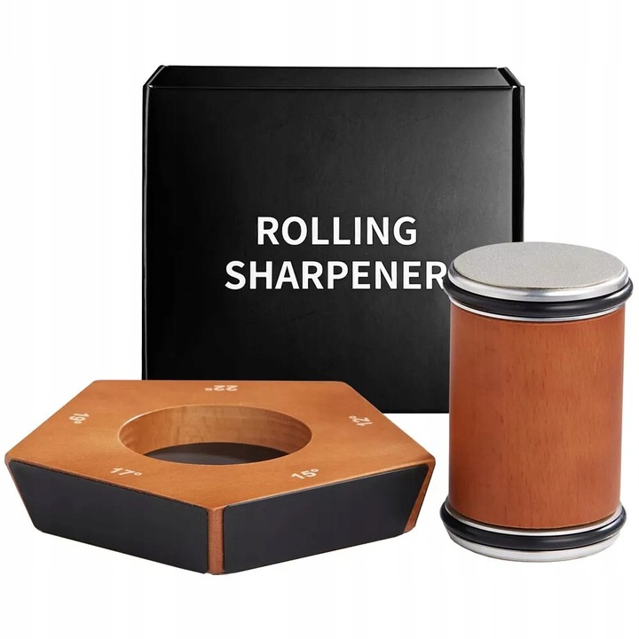 Ascutitoare de cutite BEDEE, 5 unghiuri, magnetica, 400#-1000#, culoare maro