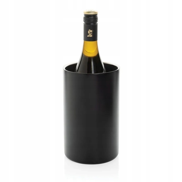 Охладител за вино Vino, черен метал, 19,5x12см, комплект 1 бр