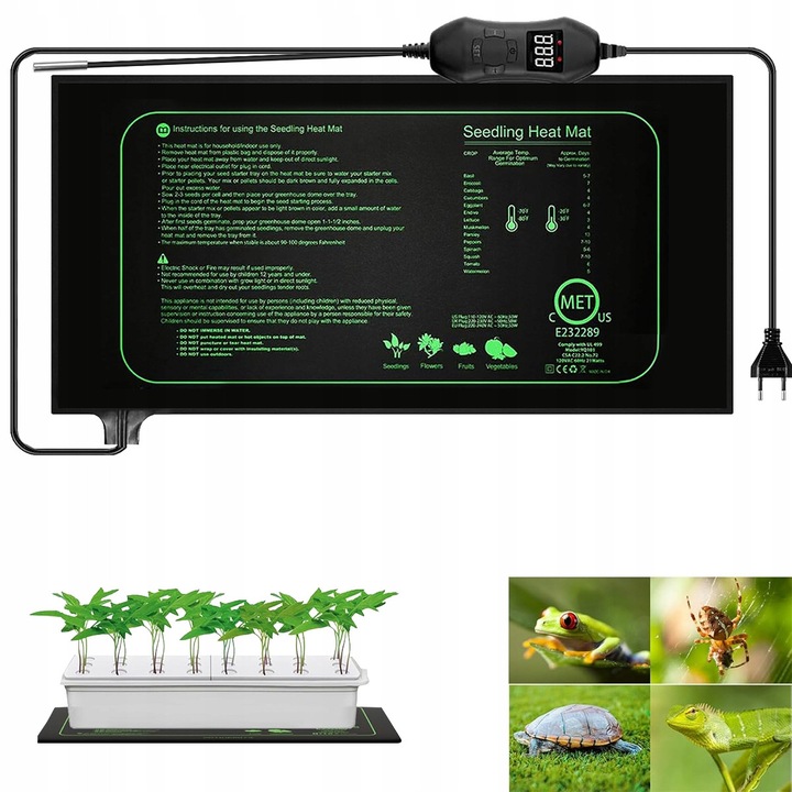 Нагревател за аквариум TERRARIO AMANTEA 50W, с термостат, 24x52см