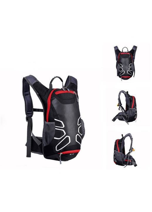 Eries sport hátizsák, 5L, fekete, ultrakönnyű, vízálló, méretei 42x25x17cm