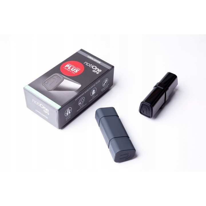 GPS локатор notiOne GPS Plus, комплект със стойка и калъф, 97x25x31мм, водоустойчив, без абонамент