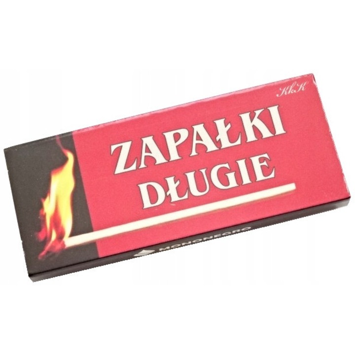 Hosszú gyufák 75mm, Mononegro, 15 darabos készlet, kompakt, kempingezéshez