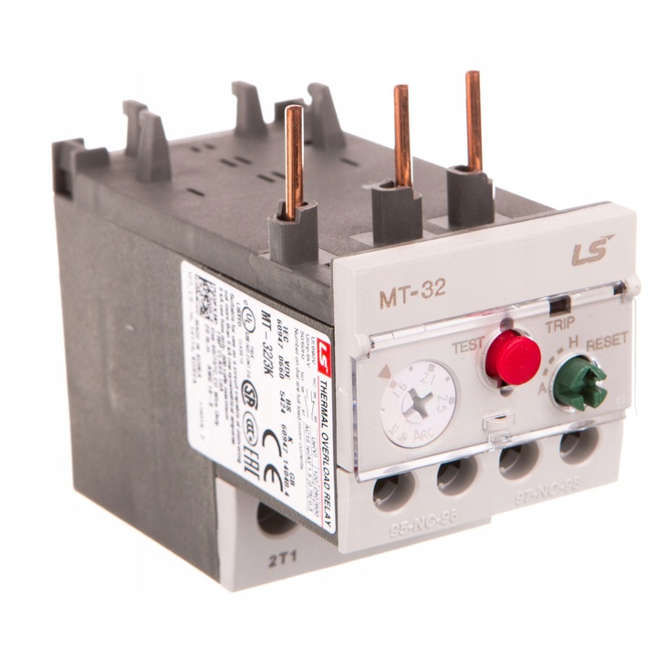 Termikus modul MT-32 1,6-2,5A M-SOL, 1 normál nyitott érintkező, 1 normál zárt érintkező, közvetlen szerelés