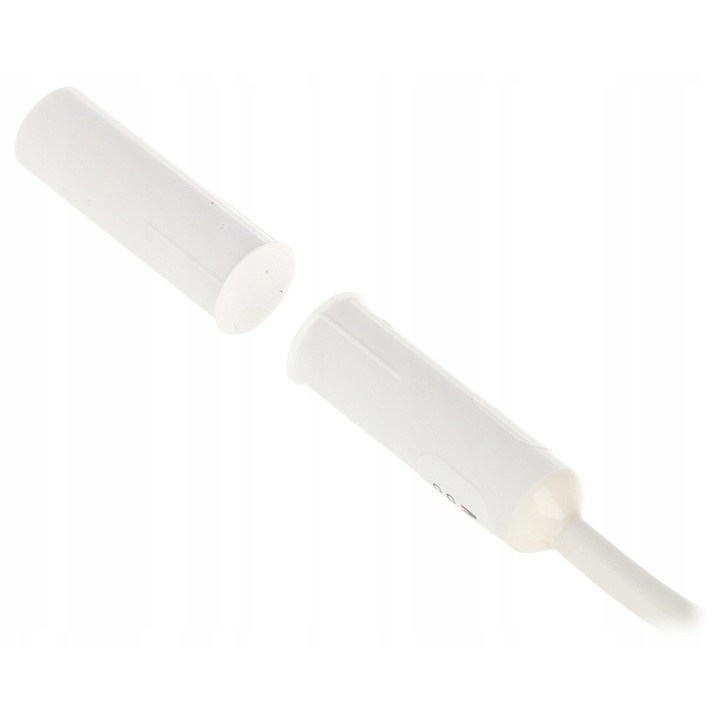 Цилиндричен магнитен сензор ALARMTECH, бял, 2м, IP67