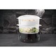 Aparat de gatit la abur / steamer Berlinger Haus Black Rose BH-9378, timer 60 de minute, 2 cuve + castron din plastic, negru, 6.0L
