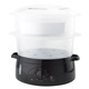 Aparat de gatit la abur / steamer Berlinger Haus Black Rose BH-9378, timer 60 de minute, 2 cuve + castron din plastic, negru, 6.0L
