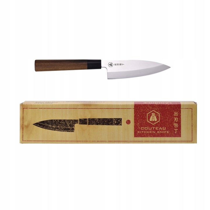 Cutit DEBA Laguiole, filetare peste si pasare, otel inoxidabil, lemn, 40x8x3cm