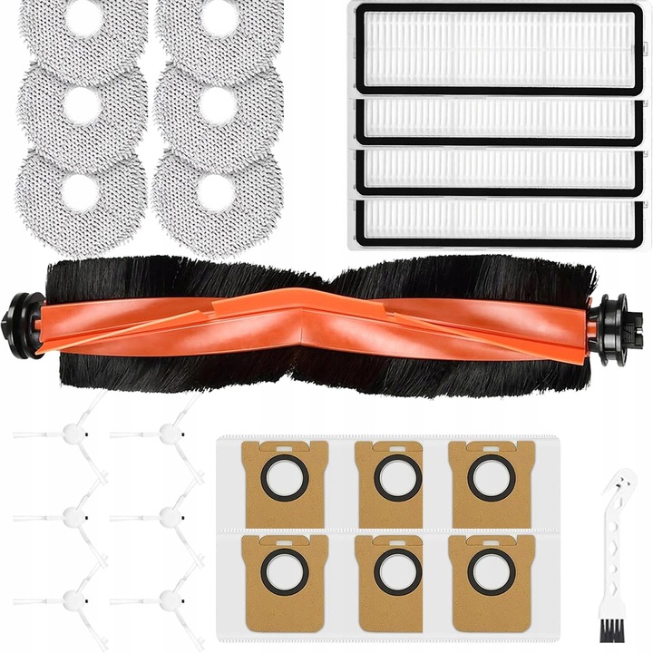 Set accesorii aspirator robot Xiaomi, 24 piese, filtre si perii