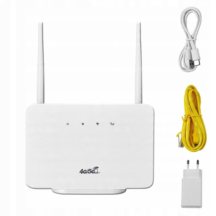 Router 4G LTE CP106, 300 Mbps, WiFi, alb, 145x95x45mm, set complet