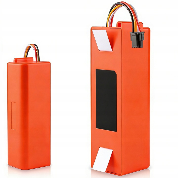 Baterie de schimb 14,4 V/6500 mAh pentru aspiratoare Xiaomi Roborock S5/S6/S7/S8/S50/S55, portocalie, 14,3x4,5x4,3 cm