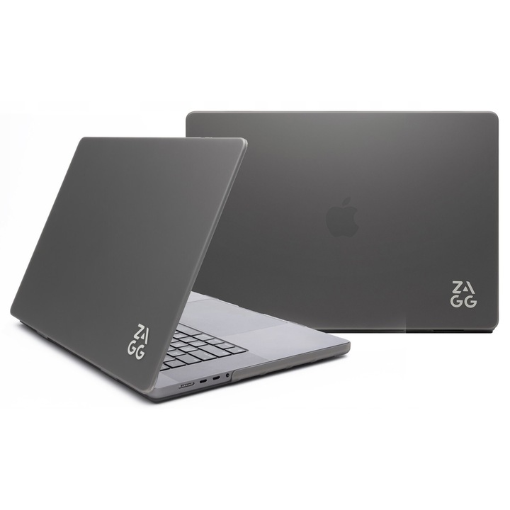 Husa de protectie Zagg pentru MacBook Pro 16", gri, rezistenta la zgarieturi