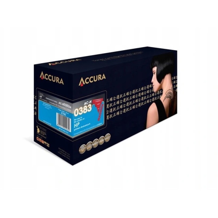 Toner Accura HP No. 312A (CF383M) purpuriu, standard, 2700 pagini