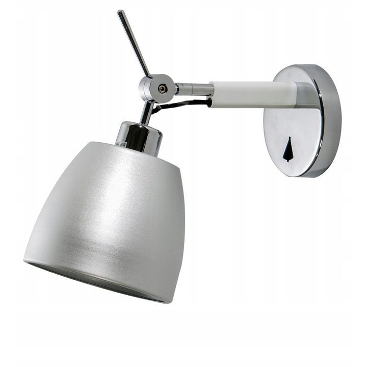 Aplica AZzardo Zyta Alu, 20x20cm, Aluminium, 1 sursa de lumina, 60W