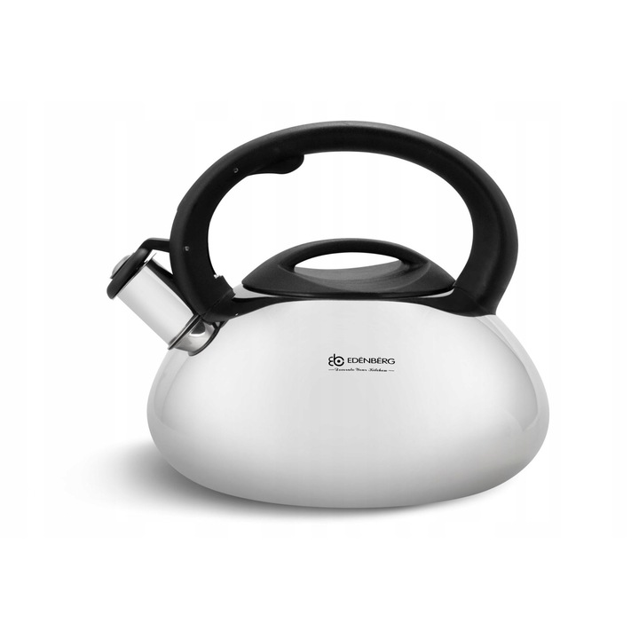 Ceainic traditional Edenberg 2,5 l, inox, design modern, capacitate mare, set nou