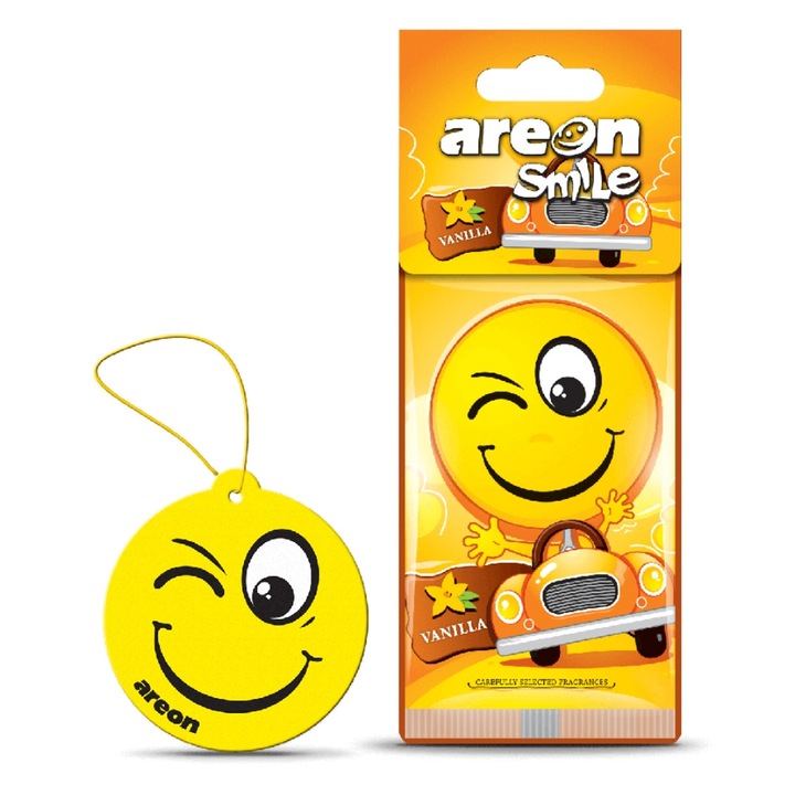 Odorizant auto tip card AREON Smile Vanilla