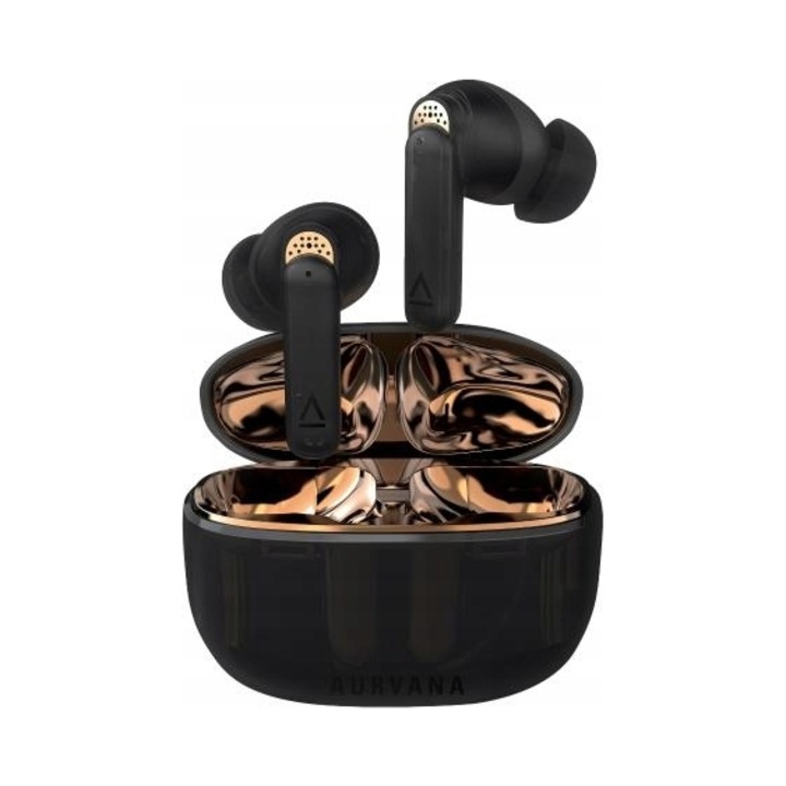 Casti Wireless Creative Aurvana Ace 2, Bluetooth 5.3, reducere activa a zgomotului, negru, True Wireless