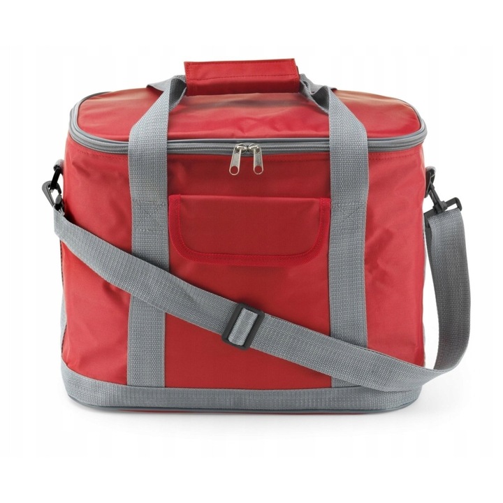 Geanta termoizolanta pentru 8 sticle 1,5 l, rosie, 36x30x20cm