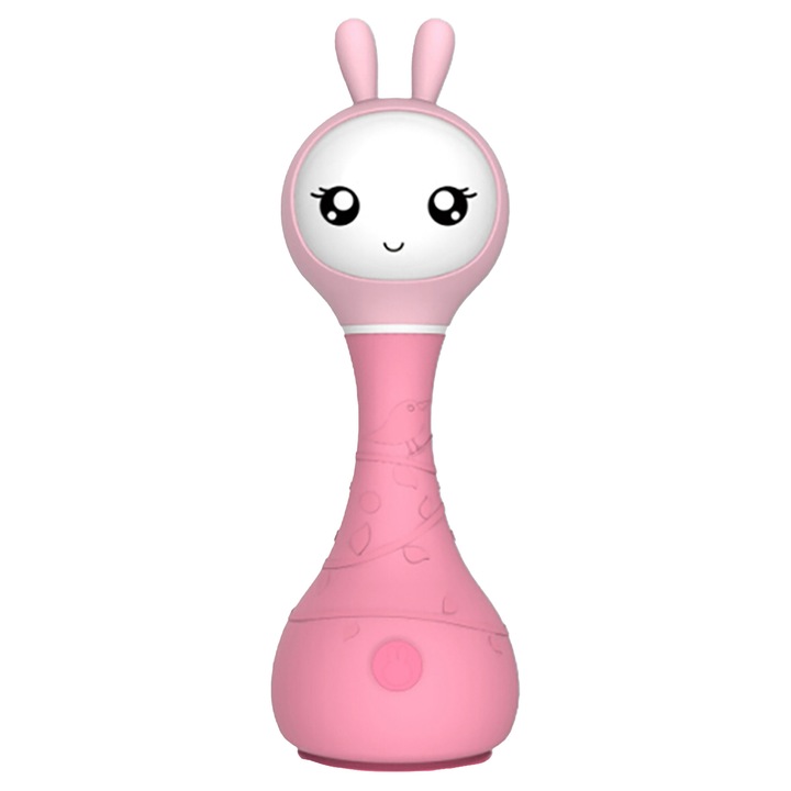 Alilo Bunny interaktív játék, rózsaszín, 16x5.5x6.5cm, színfelismeréssel és gyermekzenével