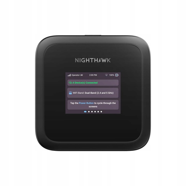 Router wireless NETGEAR M3, dual-band 2.4 GHz/5 GHz, Wi-Fi 6, negru, dimensiuni 10.5x10.5x2.15cm