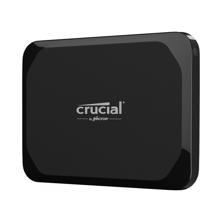 SSD extern Crucial X9, 4TB, 1050 MB/s, negru, 50x65mm