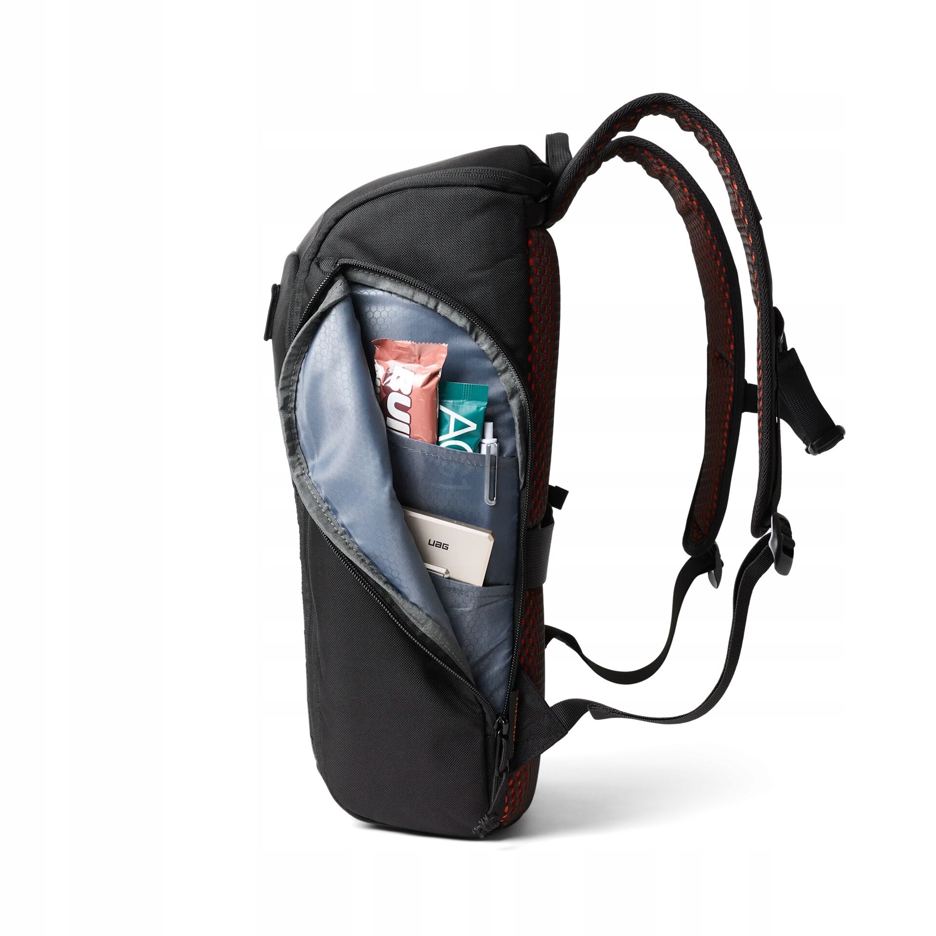 Plecak calatorie, Urban Armor Gear, 20L, negru/portocaliu, 30,48x11,98x48,01cm