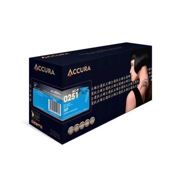 Toner Accura No. 504A, blekitny, standard, 7000 pagini