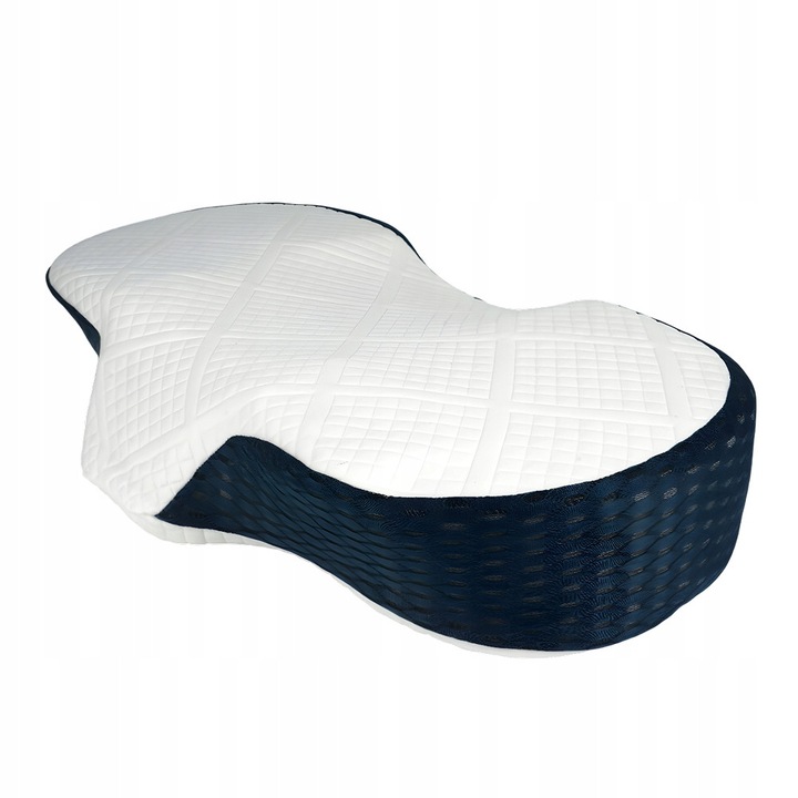 Perna ortopedica, 59x31x11cm, alb/bleumarin
