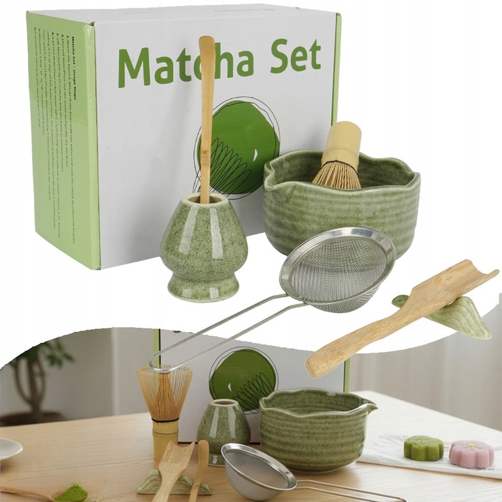 SET JAPONEZ DE CEAI MATURICA PENTRU MATCHA SET DE MATCHA DIN 7 PIESE
