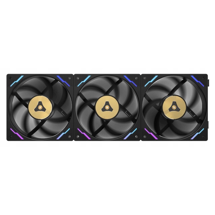 Ventilátor PC TCOMAS FC700 PRO, szett 3x120mm, ARGB, 120x120x30mm, fekete