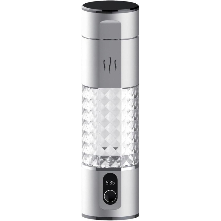 UVTech Hydrogen-3 Pro hidrogénes vízkészítő generátor 250 ml, DuPont membrán, többszínű LED, alumínium, 60x225mm