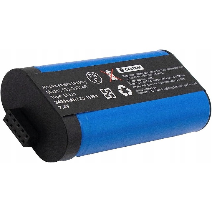 Батерия 7.4V/3400mAh за Logitech 533-000116 533-000138 S-00147 UE MegaBoom, размери 78.40x40.40x19mm