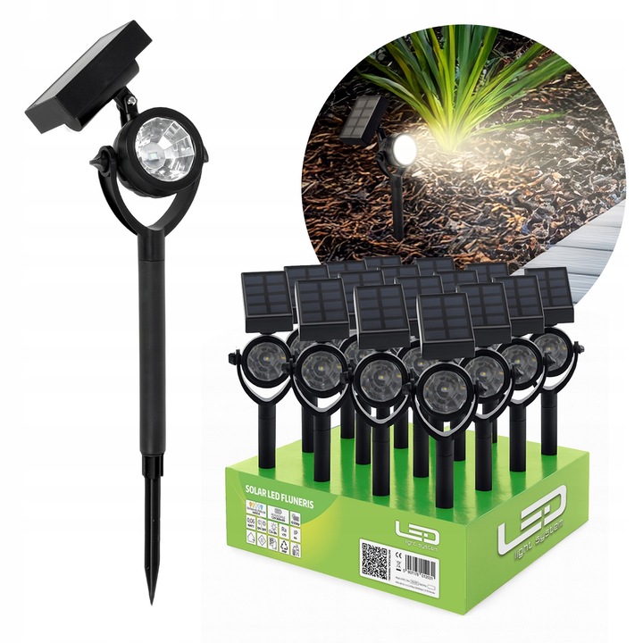 Lampa solara LED FLUNERIS 16x, 4000K, IP44