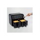 Friteuza fara ulei Ariete, model Dual 4623/00, 8 programe, neagra, 38x35x30cm, 2x4l