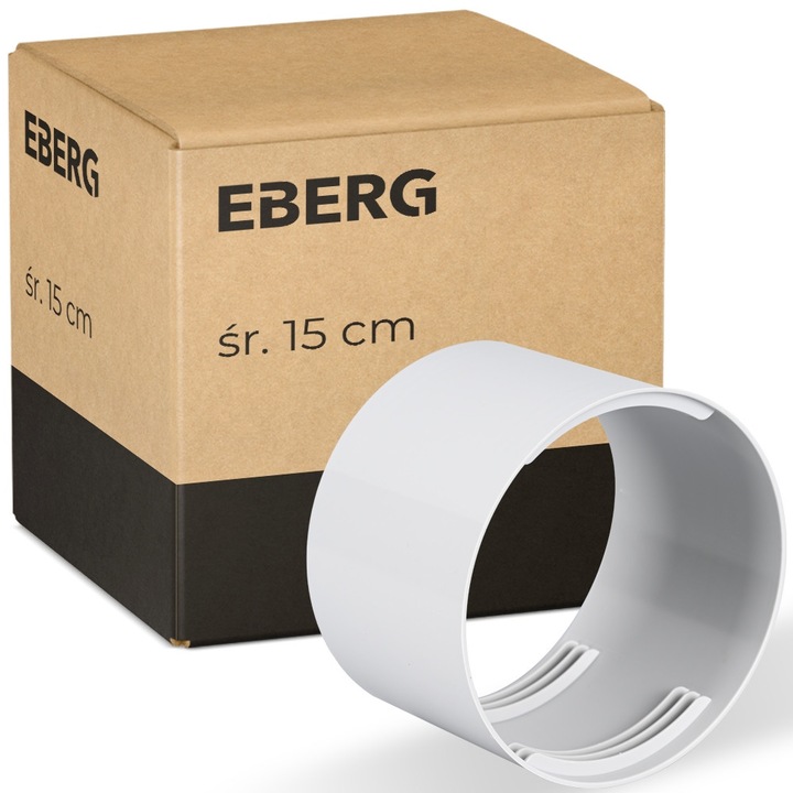 Conector pentru tuburi flexibile EBERG 15cm, plastic, gri, pentru aparate de climatizare portabile