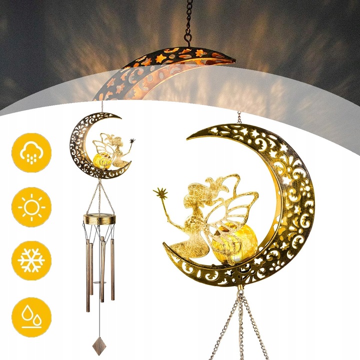 Szolár lámpa, angyalka, szett, vízálló