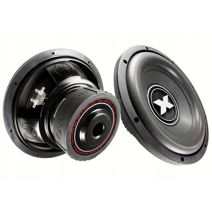 Subwoofer Excursion SHX-12S4 30cm, 400W RMS, 1x4 Ohm, membrana din 5 straturi, set