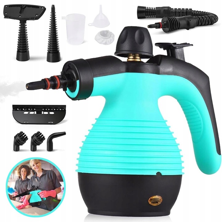 Aspirator cu aburi 1050W, 3BAR, 350ml, set cu accesorii, 27x25x22cm