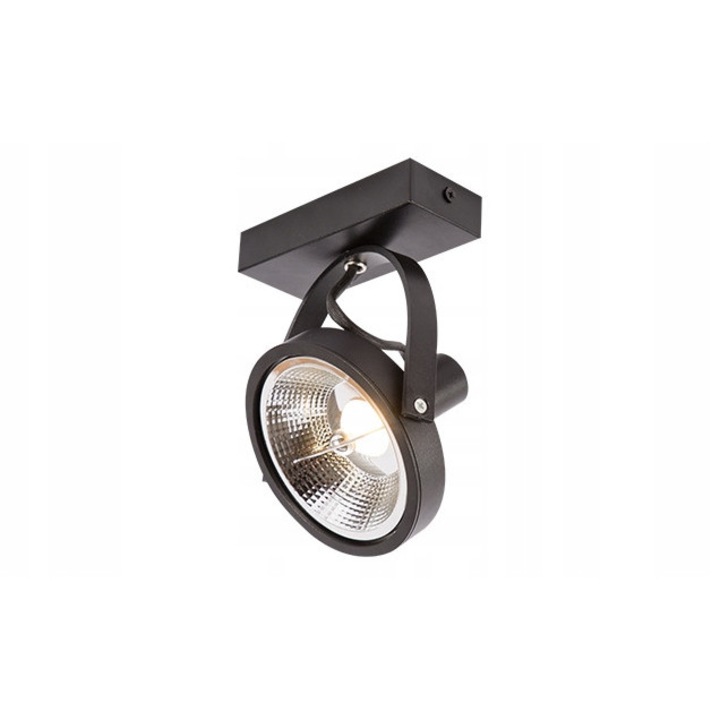 Reflektor Spot ML AR111, rotativ, negru, 130x75x190mm