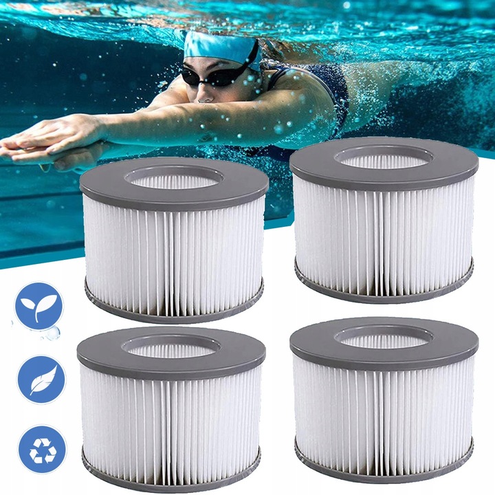4 db csere szűrő hidromasszázshoz, medence kiegészítők