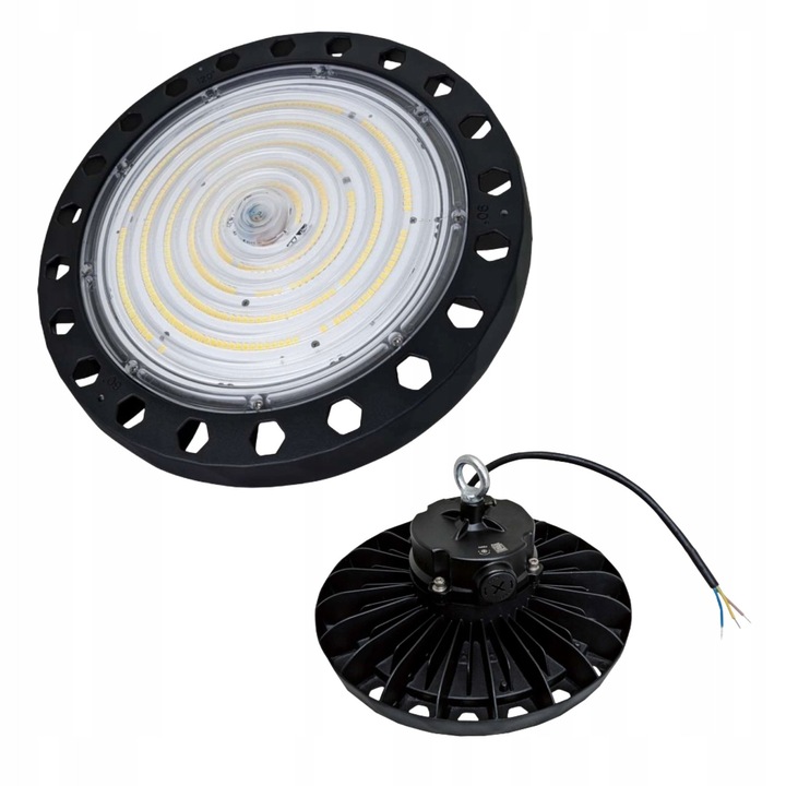Corpuri iluminat HighBay LED 85/120/150W, 25000lm, IP65, negru, 290x140mm, set complet