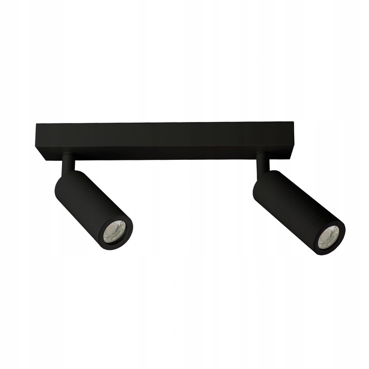 Reflektor natynkowy 2x MR11 GU10, negru, 260x54x160mm, montaj pe suprafata
