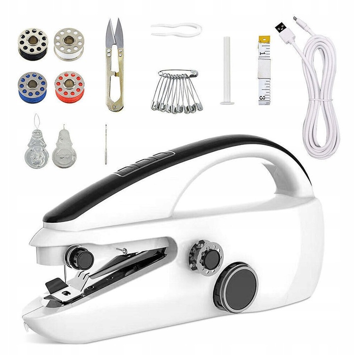 Masina de cusut, prietenoasa, mini, electrica, portabila